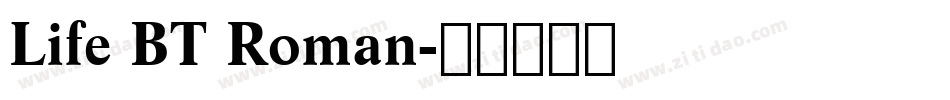Life BT Roman字体转换